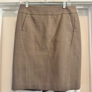 Ann Taylor Loft Elegant Tan Skirt